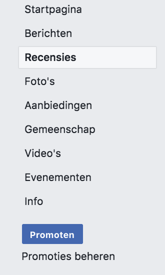 Facebook recensies bekijken